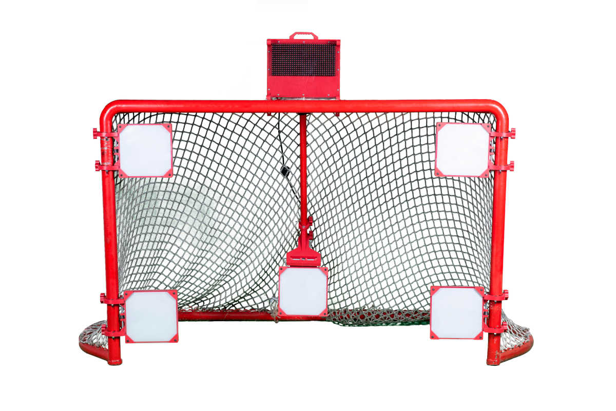 Hockey net sale shooting trainer